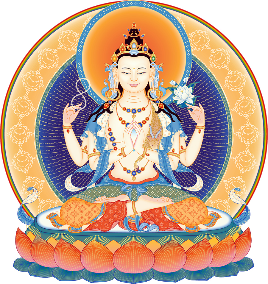 Buddhist prayers Avalokiteshvara