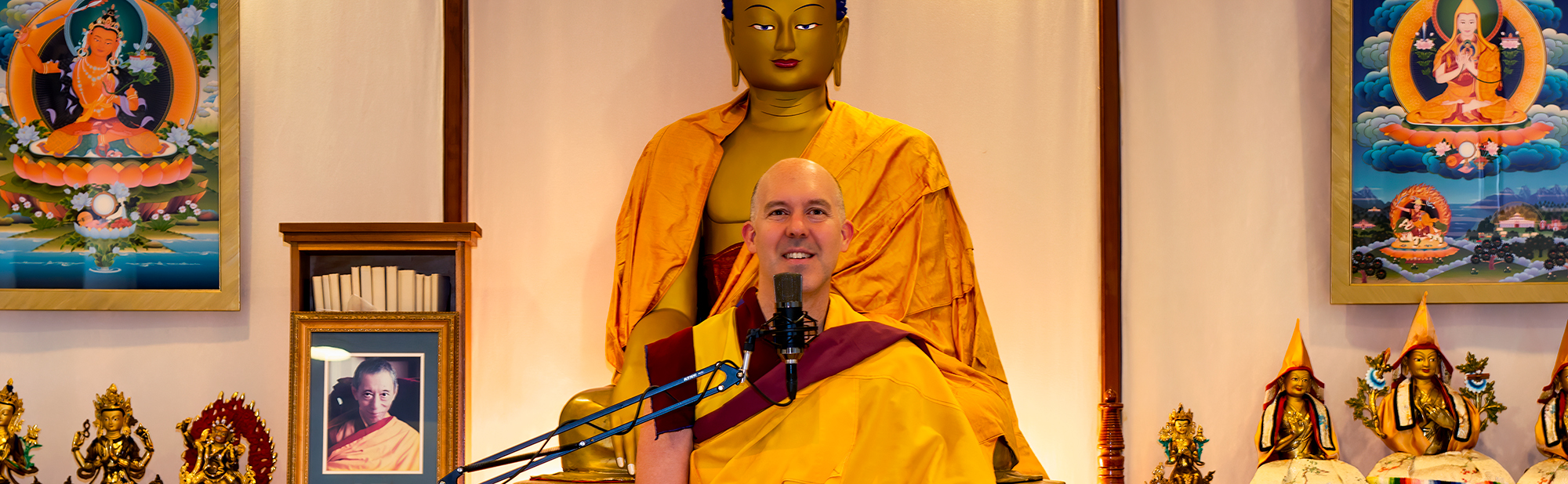 meditation and modern Buddhism Gen Rinzin on the throne