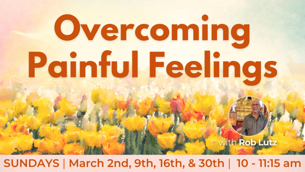 Overcoming Painful Feelings, Sunday mornings, Buddhism and Meditation, Finding Inner Peace, Finding Happiness, Practicing Patience, Acceptance, Buddha, Dharma Talk, Meditate, Downtown Olympia Washington, Love, Compassion, Self-Help, Self-Improvement